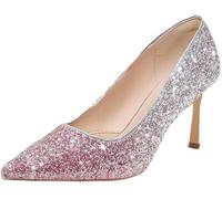 Women's High Heel Pumps - Rose Glitter 39 EU