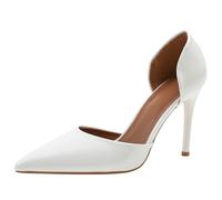 Womens High Heel Pumps Smart Office Work Courts Pointed Toe Party Prom Wedding Bridal Shoes Occasion Heeled Ladies Court Stiletto Heels Shoe