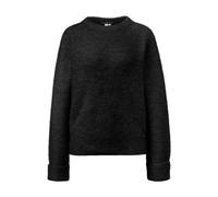 Women's High Neck Boucle Sweater QS Noir XS