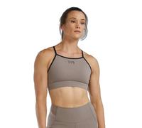 Tyr Joule Elite High Neck Solid High Support Sports Top Brown XL Woman