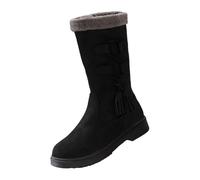 Women's High Performance Warm Boots Soft and Comfortable Can Adapt to The Cold and Harsh Environment Boots Wide Calves Women (Black, 7)
