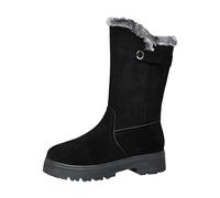 Women's High Performance Warm Boots Soft and Comfortable Can Adapt to The Cold and Harsh Environment Women Fashion Boots Winter (Black, 4.5)