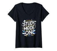 Women's High School Mode On Study V-Neck T-Shirt