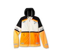 BROOKS 221689167 Run Visible Jacket 2.0 Jacket Women's Ecru/Fluoro Flash/Black Size 30