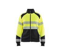 Women's high-visibility zip-up sweatshirt Blaklader Jaune 2XL