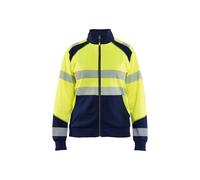 Women's high-visibility zip-up sweatshirt Blaklader Jaune XL