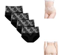 Women's High Waist Cotton Panties, Tummy Control Butt Lifting Full Coverage Briefs L-5XL
