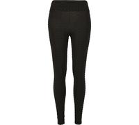 Urban Classics Women's Ladies High Waist Honeycomb Leggings, Black, XS