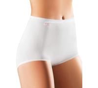 Women's High Waist Maxi Briefs in Stretch Cotton Art. 8002 (White, 6), White