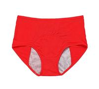 Women's High Waist Period Underwear - Cotton Hipster with Leak-Proof Protection, Breathable Mesh Panels Stomach Control | Skin-Friendly Reusable for Birth Recovery Heavy Flow Days