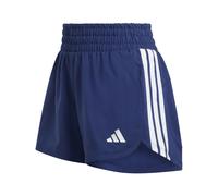 adidas Pacer Workout Woven High Rise Shorts Dark Blue White Women - M
