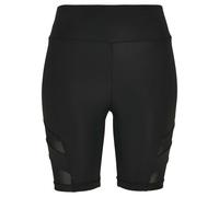 Women's high waist shorts Urban Classics Tech Mesh Noir XS