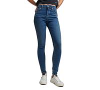 Women's high waist skinny jeans Superdry Vintage Bleu 25x30
