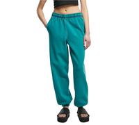 Urban Classics Stone Washed Tracksuit Pants Green L Woman