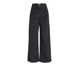Women's high waist velvet pants Jack & Jones Gelly SN Noir 24x30