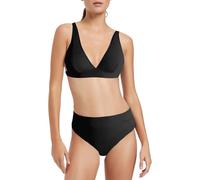 Women's High Waisted Bikini Sets V Neck Swimsuit Sexy Two Piece Bathing Suit (UK, Alpha, XL, Regular, Regular, Black)