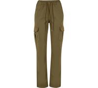 Urban Classics Women's Ladies High Waist Twill Cargo Pants, Tiniolive, XXXL