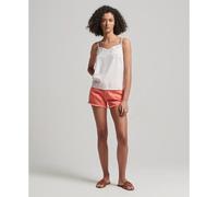 Superdry Studios High Rise Denim Shorts Pink 26 Women