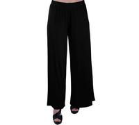 Womens High Waisted Elsticated Loose Plain Palazzo Pants Ladies Trousers