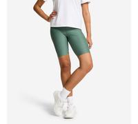 Women's High-waisted Fitness Cardio Cycling Shorts - Dark Green