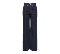 ONLY Women's Onlhope Ex Hw Wide DNM Mae1288 Noos Leg Jeans, Dark Denim Blue, 28W x 30L
