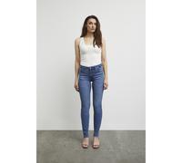 Women's high-waisted jeans Pulz Jeans Emmelina Skinny Bleu 25x30