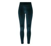 Urban Classics Women's Ladies High Waist Velvet Leggings, Teal, XL