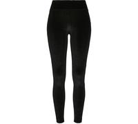 Urban Classics - Ladies High Waist Velvet Black - Leggings Medium