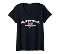 Women's High Wycombe England V-Neck T-Shirt