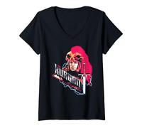 Women's Highlander The Kurgan Immortal Retro 80s V-Neck T-Shirt