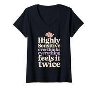 Women's Highly Sensitive Person HSP Introvert Sensitive Empath V-Neck T-Shirt
