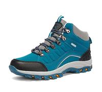 Women's Hiking Boots Waterproof Non-Slip Climbing Trekking Sneakers Outdoor Ankle Boots Hiking Shoes Blue