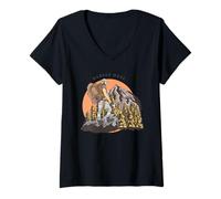Women's Hiking Designs - Wander More V-Neck T-Shirt