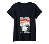 Womens Hiking - High Tatras V-Neck T-Shirt