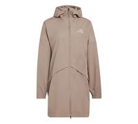 adidas Terrex Womens Mountain 2L Rain Parka, Trabrn, Size L, Women Trabrn