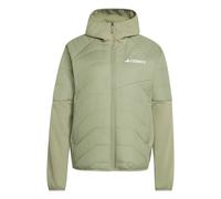 adidas Women's Terrex Multi CLIMAWARM Insulated Hybrid Hooded Jacket, tent green, M