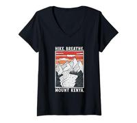 Womens Hiking - Mount Kenya V-Neck T-Shirt