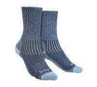 Bridgedale Women's Hiking Outdoor Midweight Merino Wool Cushioned Boot Socks in Blue | Size: 7-8 Bridgedale Blue 7-8