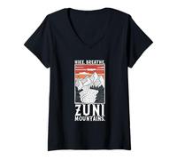 Womens Hiking - Zuni Mountains V-Neck T-Shirt