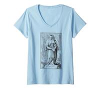 Womens Hildegard of Bingen Saint Hildegard V-Neck T-Shirt