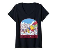 Women's Himalaya Mountains Nature Hiking Tibet Mountaineer Climb V-Neck T-Shirt