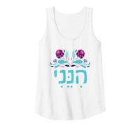 Womens Hineni Hebrew Here I Am Isaiah 6:8 Send Me Tank Top