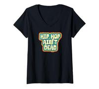Women's Hip Hop Ain't Dead V-Neck T-Shirt