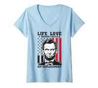 Womens Hip Replacement Recovery Abraham Lincoln Hip Replacement V-Neck T-Shirt