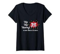 Women's Hip Replacement Surgery Recovery Get Well No More Twinges V-Neck T-Shirt