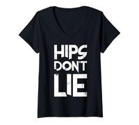Womens HIPS Don't Lie V-Neck T-Shirt