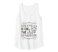 Womens His Eye is on The Sparrow Vintage Tank Top
