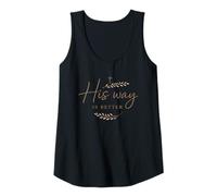 Womens His Way is Better Christian Faith Inspirational Design Tank Top