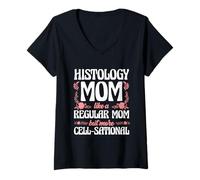 Womens Histology Mom More Cell-Sational Than A Regular Mom V-Neck T-Shirt
