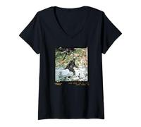 Womens Historic Bigfoot Photography Patty the Bigfoot V-Neck T-Shirt